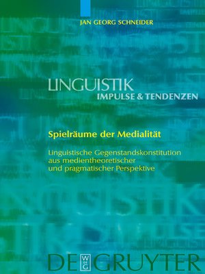 cover image of Spielräume der Medialität